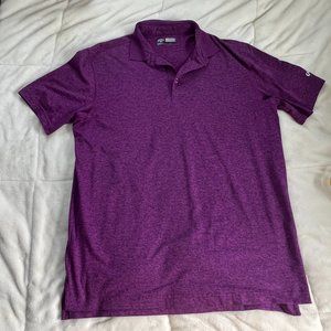 Callaway Polo Large Maroon Opti-Dri Short Sleeve Cooling Performance Golf